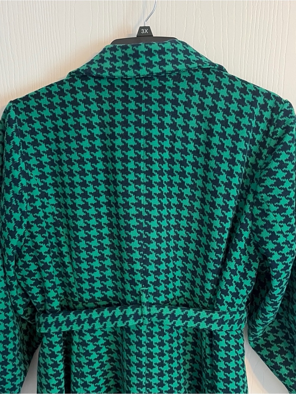 torrid Green and Black Houndstooth Trench Coat - Picture 4 of 6